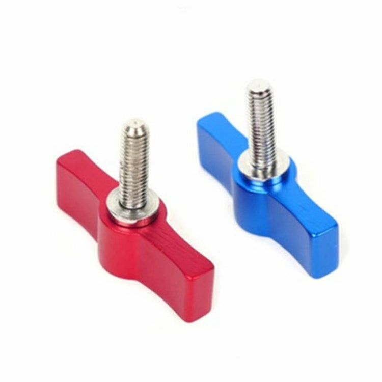 10PCS T-shaped Screw Multi-directional Adjustment Hand Screw Aluminum Alloy Handle Screw, Specification:M4(Blue)