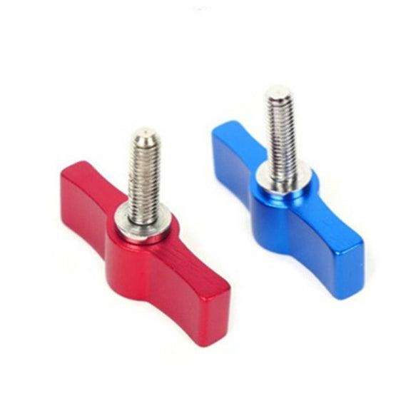 10PCS T-shaped Screw Multi-directional Adjustment Hand Screw Aluminum Alloy Handle Screw, Specification:M5(Red)
