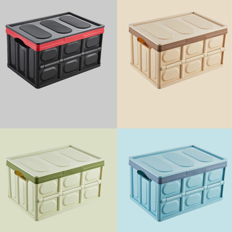 Car Trunk Storage Box Foldable Car Plastic Storage Box, Size:S(Black)