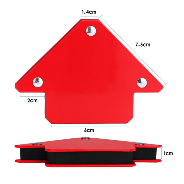 Magnetic Welding Positioner Triangular Strong Magnetic Holder, Size:25 Pounds