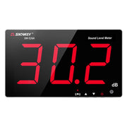SNDWAY Wall-mounted 30~130dB Large Screen Digital Display Noise Decibel Monitoring Testers, Specification:SW526A 18 inch Display