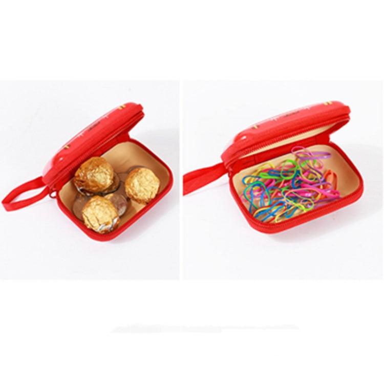 Christmas Cartoon Coin Purse Creative Square Storage Box Key Case(Type 3)