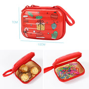 Christmas Cartoon Coin Purse Creative Square Storage Box Key Case(Type 2)