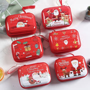 Christmas Cartoon Coin Purse Creative Square Storage Box Key Case(Type 2)