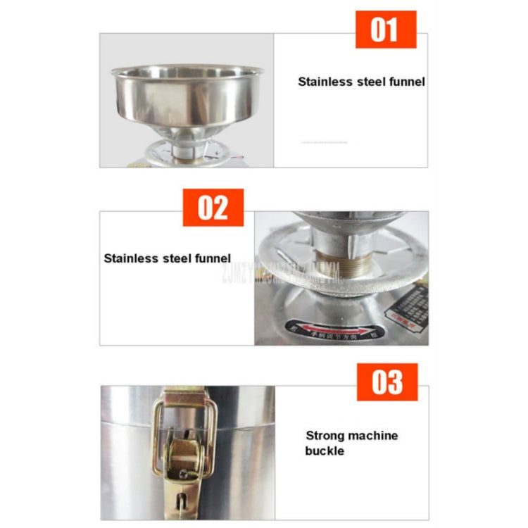 100/1100W Household Stainless Steel Refiner Large Capacity  Slurry Separation Fresh Grinding Soymilk Tofu Machine, CN Plug(Silver)
