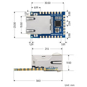 Waveshare UART TO ETH (B) TTL UART To Ethernet Mini Module