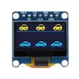 Waveshare 0.96 inch OLED Display Module, 128×64 Resolution, SPI / I2C Communication(C Yellow Blue) - Boards & Shields by Waveshare | Online Shopping South Africa | PMC TechLife | Buy Now Pay Later Mobicred