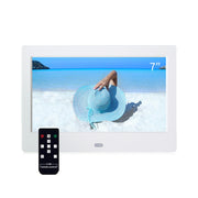 DPF-706-2.4G 7 inch Digital Photo Frame LED Wall Mounted Advertising Machine, Plug:US Plug(White)