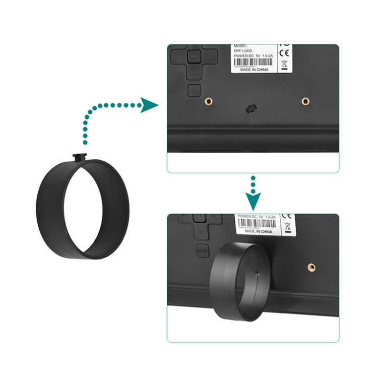 DPF-706-2.4G 7 inch Digital Photo Frame LED Wall Mounted Advertising Machine, Plug:UK Plug(Black)