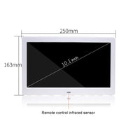DPF-106 10.1 inch Digital Photo Frame LED Video Advertising Machine, Plug:US Plug(Black)