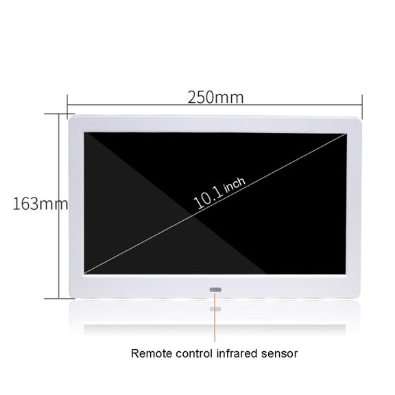DPF-106 10.1 inch Digital Photo Frame LED Video Advertising Machine, Plug:UK Plug(Black)