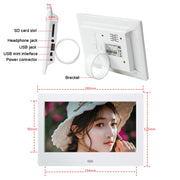 DPF-706 7 inch Digital Photo Frame LED Wall Mounted Advertising Machine, Plug:EU Plug(White)
