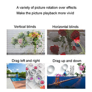 DPF-1201 12 inch 1280x800 Resolution Wall Mounted Advertising Machine LCD Electronic Photo Frame, Plug:EU Plug(Black)