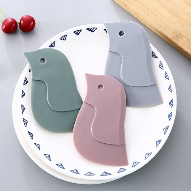4 PCS Penguin Shape Soft Scraper Kitchen Baking Gadget(Pink)