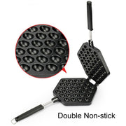 Household Non-stick Bakeware Mold QQ Egg Baking Tray(Black)