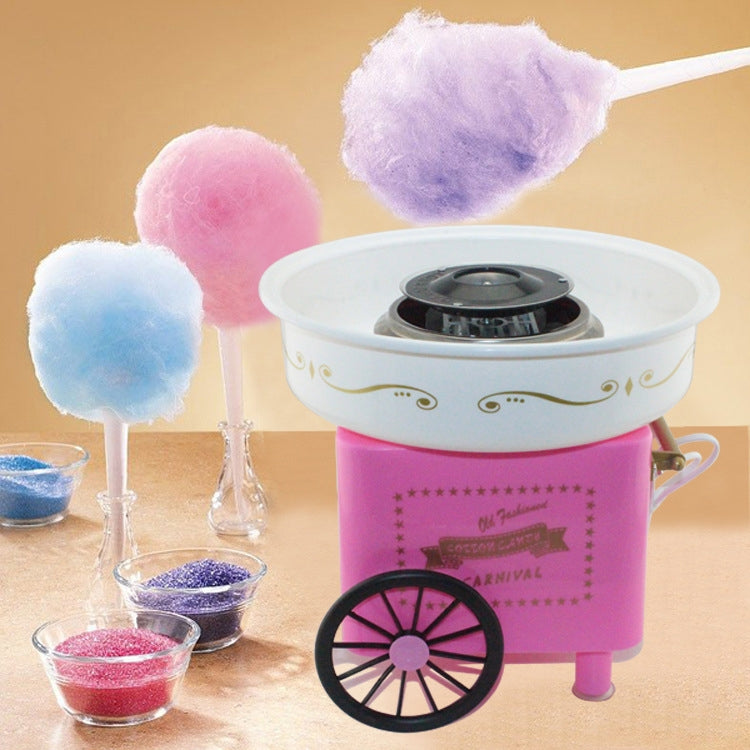 Retro Trolley Mini Cotton Candy Machine, Specification:U.S. Regulations 110 V(Red)