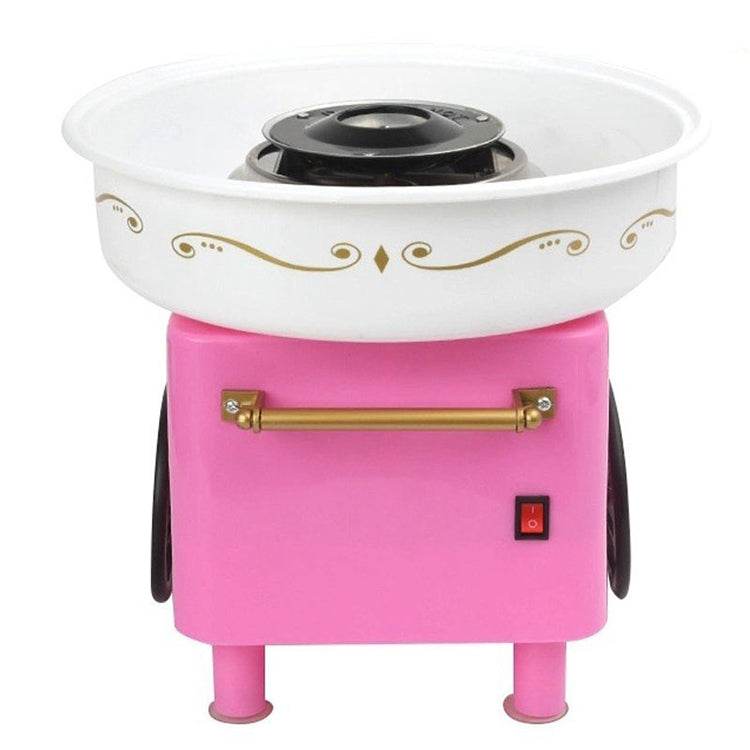 Retro Trolley Mini Cotton Candy Machine, Specification:European Regulations 220 V(Pink)