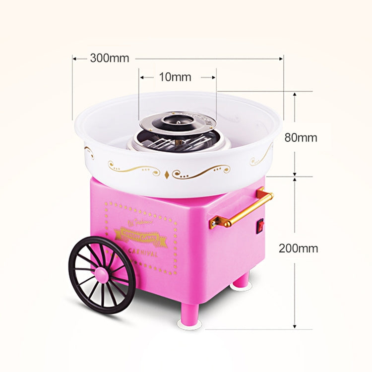 Retro Trolley Mini Cotton Candy Machine, Specification:National Standard 220 V(Pink)