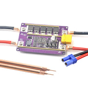 Compatible Version 12V Digital Display DIY Battery Spot Welding Machine Pen Control, Style:6 Square Pen