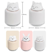 Light Pet Humidifier USB Night Light Home Bedside Lamp Sleep Mute Energy-saving Lamp(Yellow Bear)