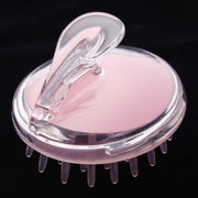 5pcs Household Head Hand-held Silicone PVC Massage Brush(Red)