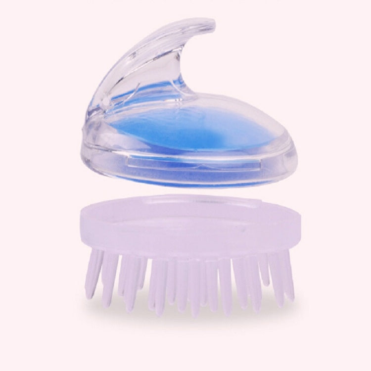 5pcs Household Head Hand-held Silicone PVC Massage Brush(Blue)
