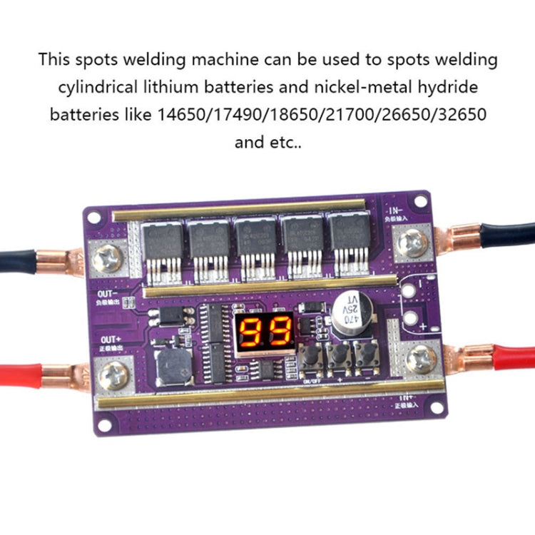 Start Treasure Version 12V Digital Display DIY Battery Spot Welding Machine Pen Control, Style:10 Square Pen