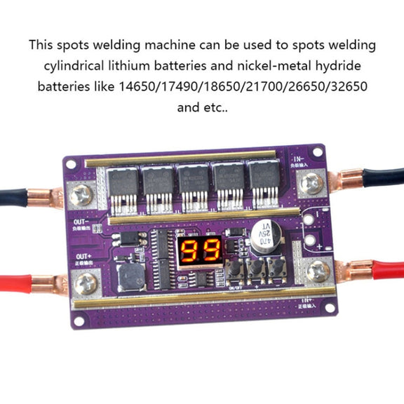 Model Airplane Battery Version 12V Digital Display DIY Battery Spot Welding Machine Pen Control, Style:10 Square Pen With Case