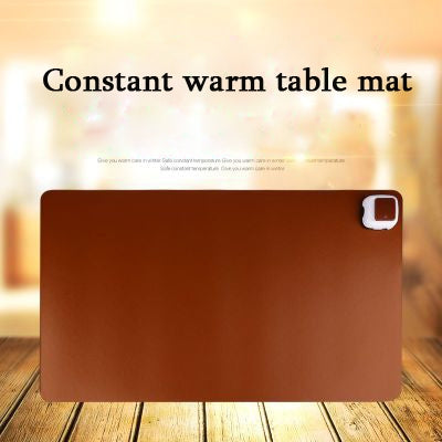 220V Electric Hot Plate Writing Desk Warm Table Mat Blanket Office Mouse Heating Warm Computer Hand Warmer Desktop Heating Plate, Color:Black Big Size, CN Plug