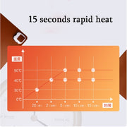 220V Electric Hot Plate Writing Desk Warm Table Mat Blanket Office Mouse Heating Warm Computer Hand Warmer Desktop Heating Plate, Color:Black Big Size, CN Plug