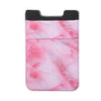 Marble Pattern Road Stretch Phone Back Plastic Card Holder Sticky Phone Clip(Red) - Card & Passport Bags by PMc TechLife | Online Shopping South Africa | PMc TechLife | Buy Now Pay Later Mobicred