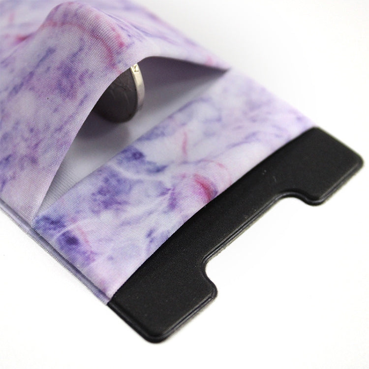 Marble Pattern Road Stretch Phone Back Plastic Card Holder Sticky Phone Clip(Pink)