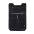 Marble Pattern Road Stretch Phone Back Plastic Card Holder Sticky Phone Clip(Black) - Card & Passport Bags by PMc TechLife | Online Shopping South Africa | PMc TechLife | Buy Now Pay Later Mobicred