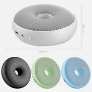 Portable Donut Electric Air Purifier Home Car Anion Ozone Deodorizer(White)