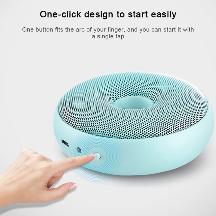 Portable Donut Electric Air Purifier Home Car Anion Ozone Deodorizer(White)