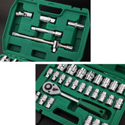 TUOSEN 32 In 1 Sleeve Combination Tool Auto Repair Tool Casing Wrench Set, Style:Mirror