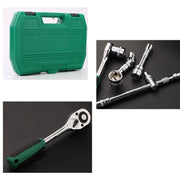 TUOSEN 32 In 1 Sleeve Combination Tool Auto Repair Tool Casing Wrench Set, Style:Mirror