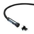 CC57 8Pin Magnetic Interface Rotating Fast Charging Data Cable, Cable Length 2m(Black) - free shipping - PMC TechLife - Order now!