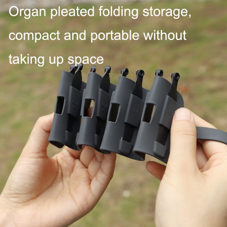 Sunnylife MM3-SN443 For Mini 3 Pro Propeller Blades + Silicone Folding Storage Bag(Gray)