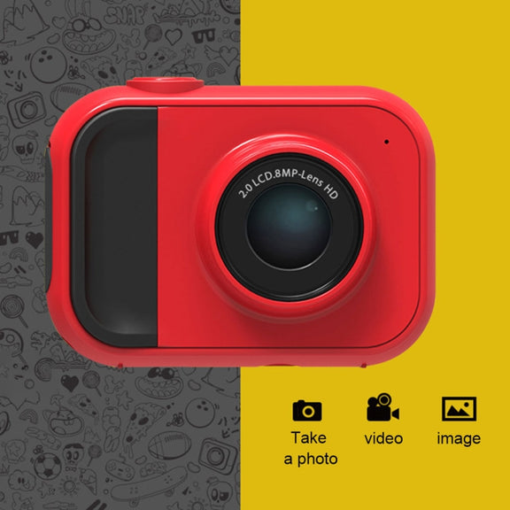 Puzzle Children Exercise Digital Camera with Built-in Memory, 120 Degree Wide Angle Lens(Yellow)