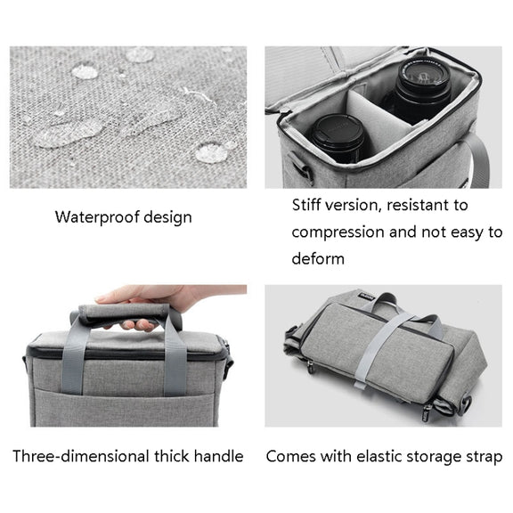 Baona BN-H001 Digital Camera Bag Casual Portable Camera Water-resistant Bag, Size:Medium(Black)