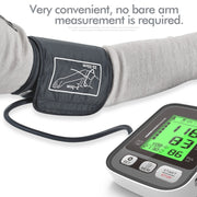 JZ-256A Tri-Color Backlight Automatic Upper Arm Sphygmomanometer Home Electronic Sphygmomanometer, Size:22-42cm(No Voice Broadcast)