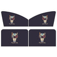 4 PCS / Set Car Window Magnet Sunshade Curtain Heat Insulation Sun Block(Catman) - Sound & Heat Insulation Cotton by PMC TechLife | Online Shopping South Africa | PMC TechLife | Buy Now Pay Later Mobicred
