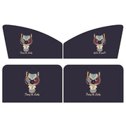 4 PCS / Set Car Window Magnet Sunshade Curtain Heat Insulation Sun Block(Catman)