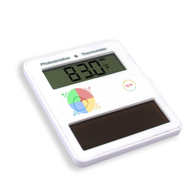 Pcsensor Fish Tank Indoor Solar Cell-free LCD High-precision Light Energy Thermometer