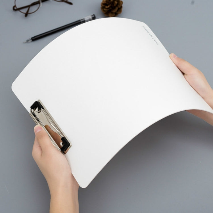 Simple File Board Folder Student Writing Board Paper Clip Restaurant Menu Folder(A6 Black)