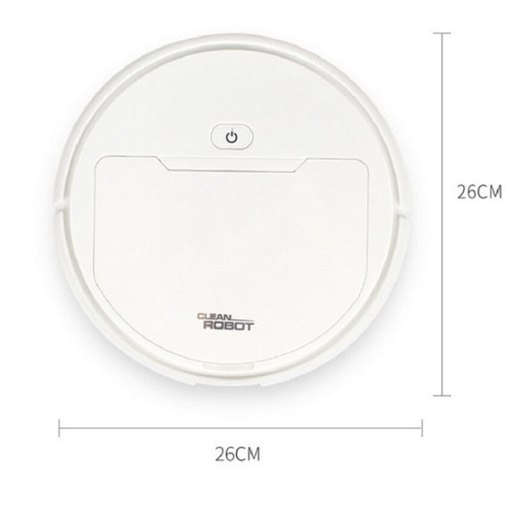 Multifunctional Smart Vacuum Cleaner Robot Automatic 3-In-1 Recharge Dry Wet Sweeping Vacuum Cleaner(White)