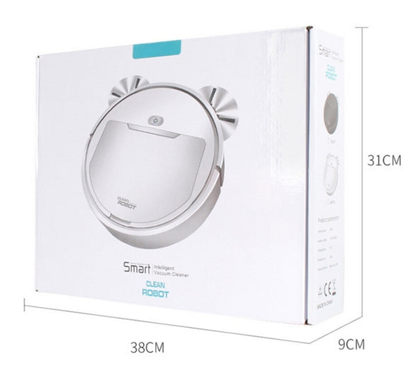 Multifunctional Smart Vacuum Cleaner Robot Automatic 3-In-1 Recharge Dry Wet Sweeping Vacuum Cleaner(White)