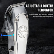 Retro Oil Head Electric Pusher Strong Power Electric Fader LCD Digital Display Rechargeable Hair Clipper(US Plug)