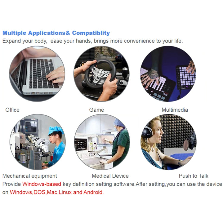 FS2020U CF Foot Switch Foot Pedal Keyboard Control Mouse Game Combo Pedal(Photoelectric Mute)